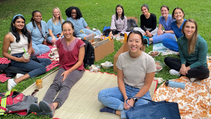 Residents in the park